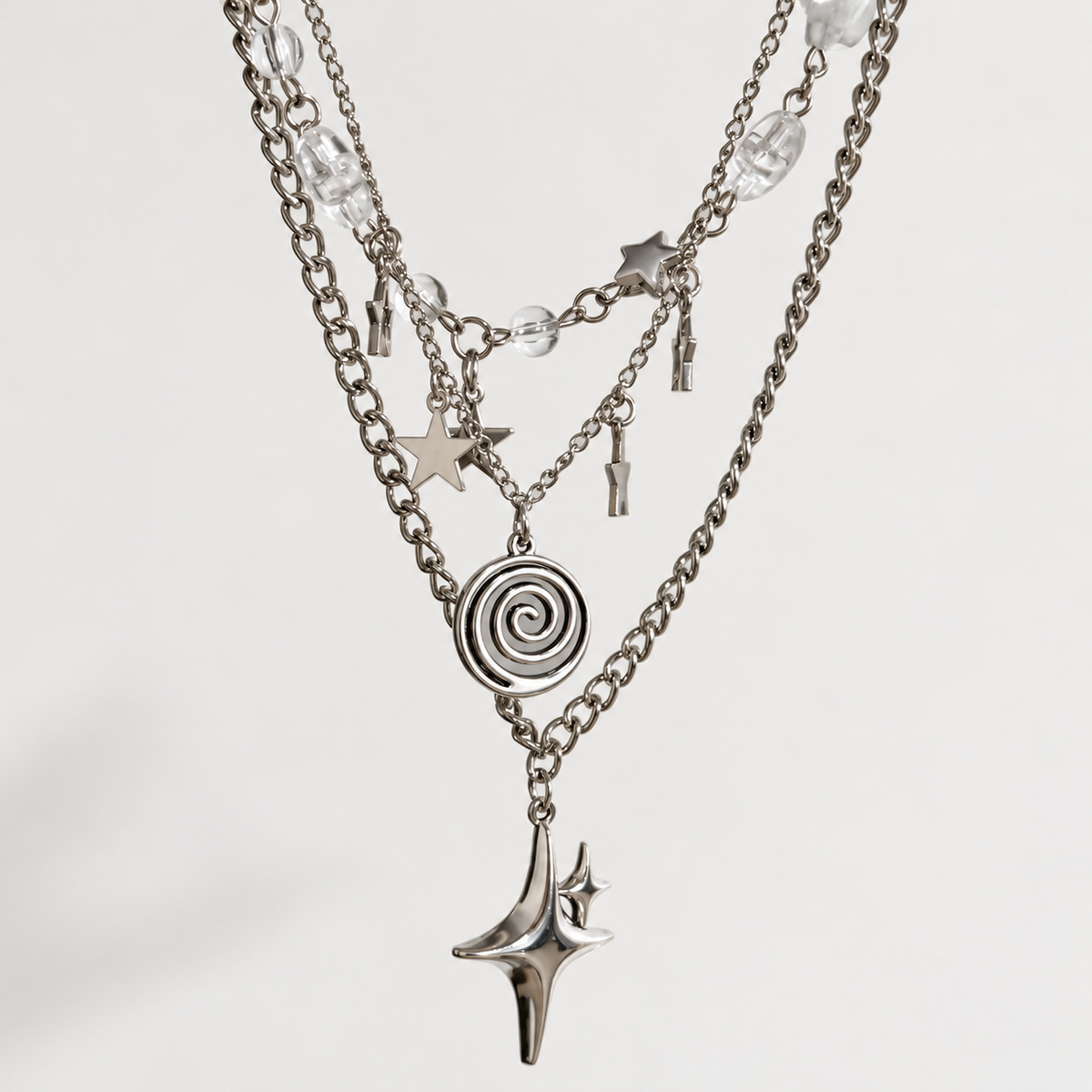 Star Charm Necklace — alternate pendant angle
